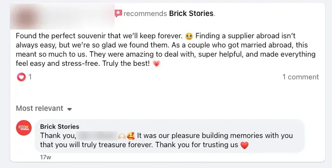 Found the perfect souvenir that we'll keep forever. 🥹 Finding a supplier abroad isn't always easy, but we're so glad we found them. As a couple who got married abroad, this meant so much to us. They were amazing to deal with, super helpful, and made everything feel easy and stress-free. Truly the best! 🩷